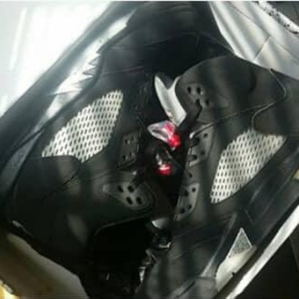 Jordan Black Athletic Shoes with Mesh Panels